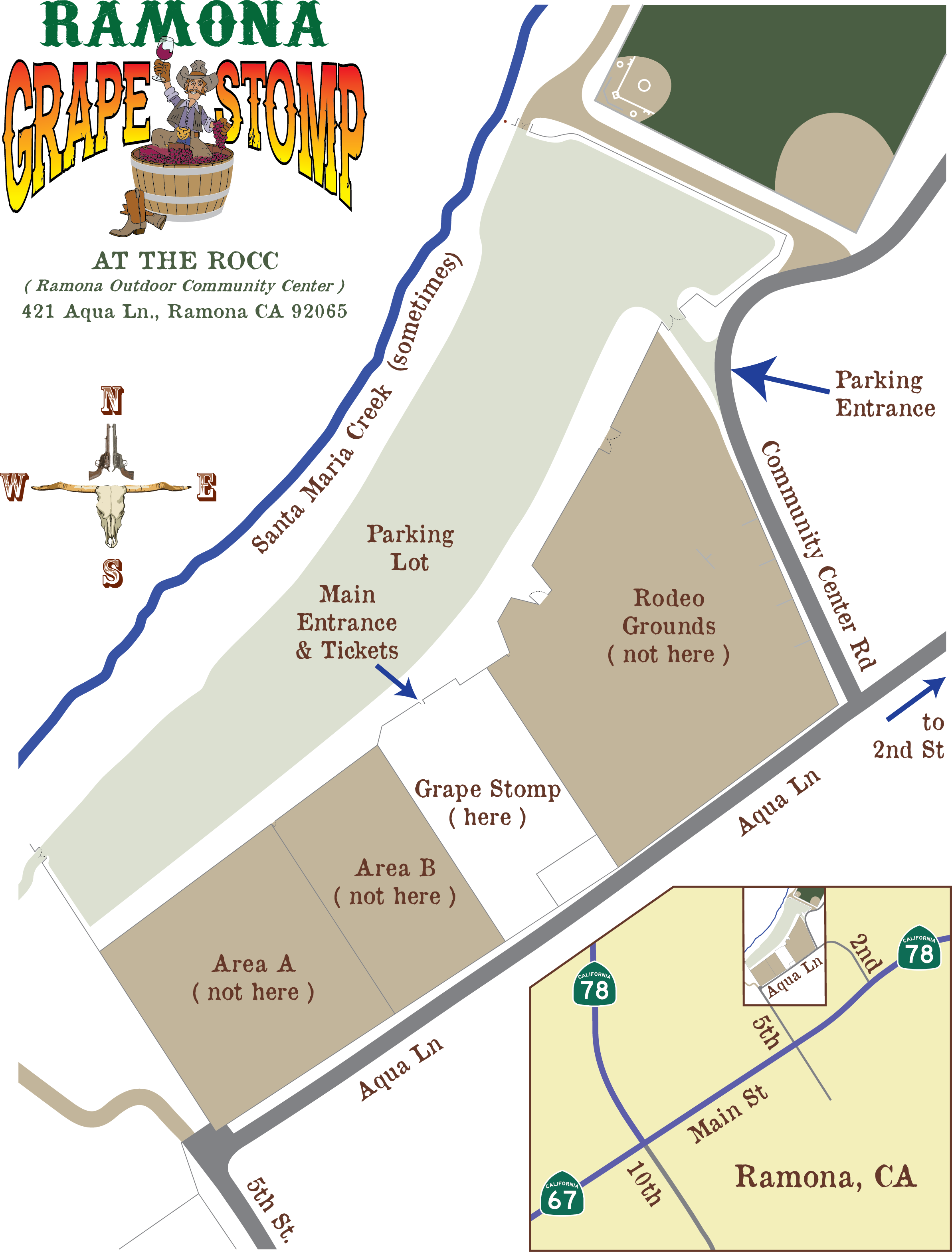 Map to Event and Parking